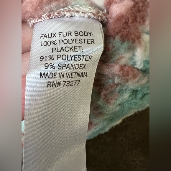 Sample? Brand removed - NWOT -  Shacket - Teal/Cream /Brown - 1X - Picture 5 of 8